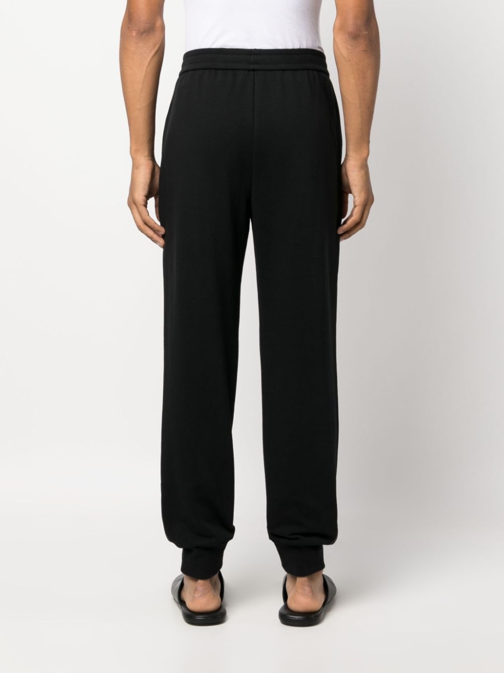 tapered cotton track pants - 4