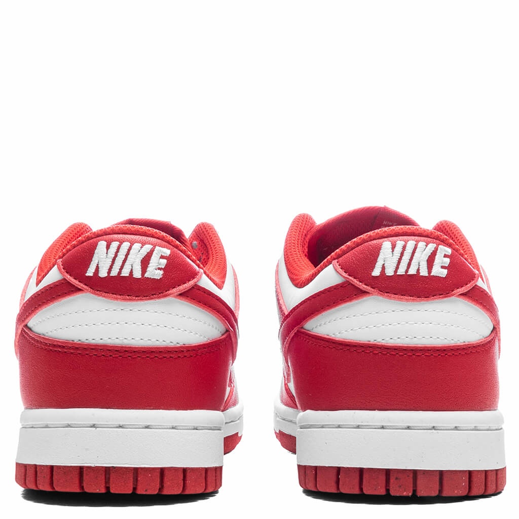 WOMEN'S DUNK LOW - WHITE/UNIVERSITY RED - 4