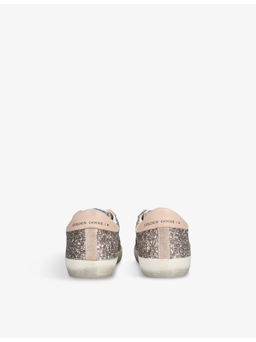 Super Star Glitter-Embellished Suede Low-Top Trainers - 4