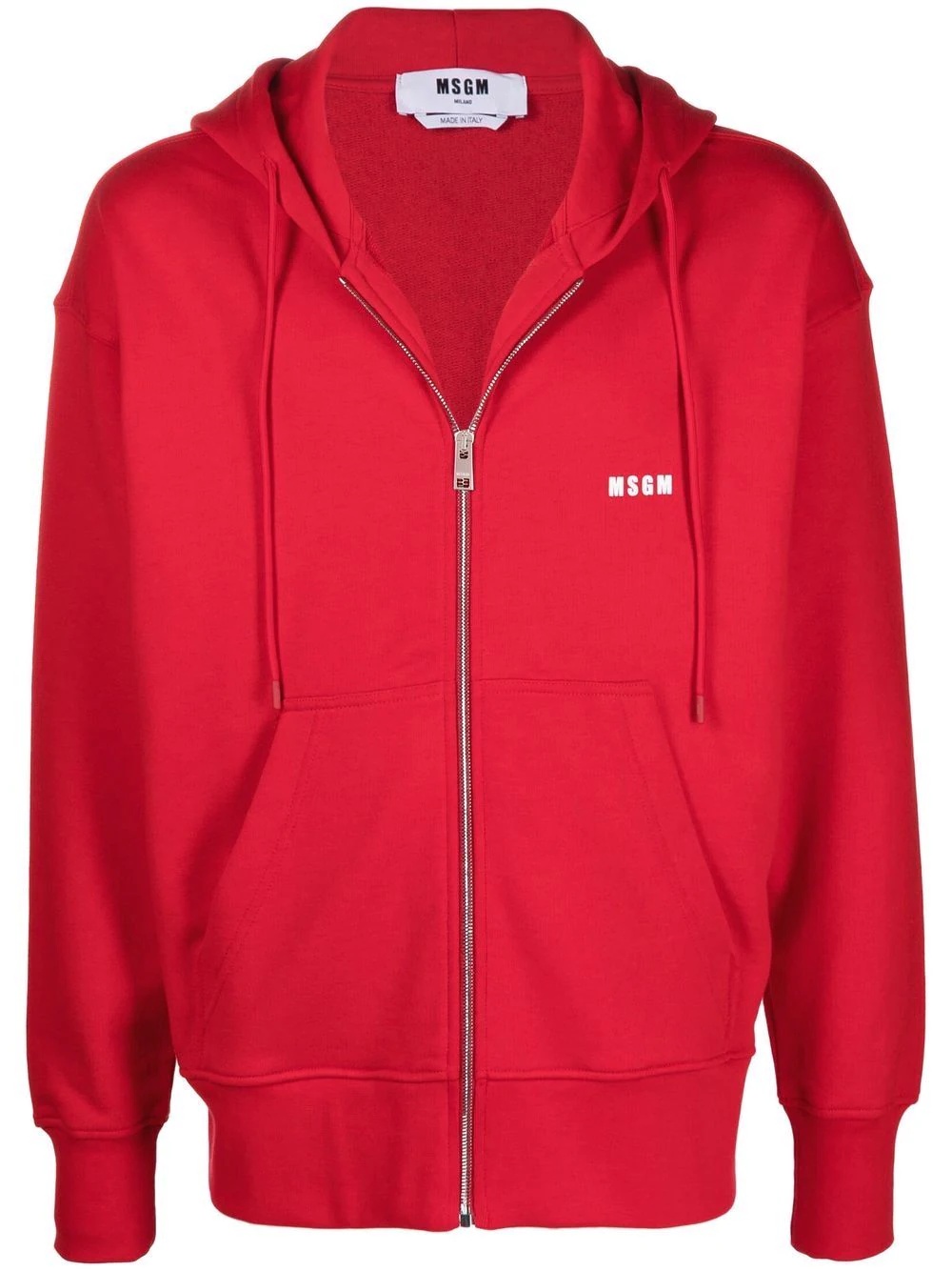 logo-print zip-up hoodie - 1