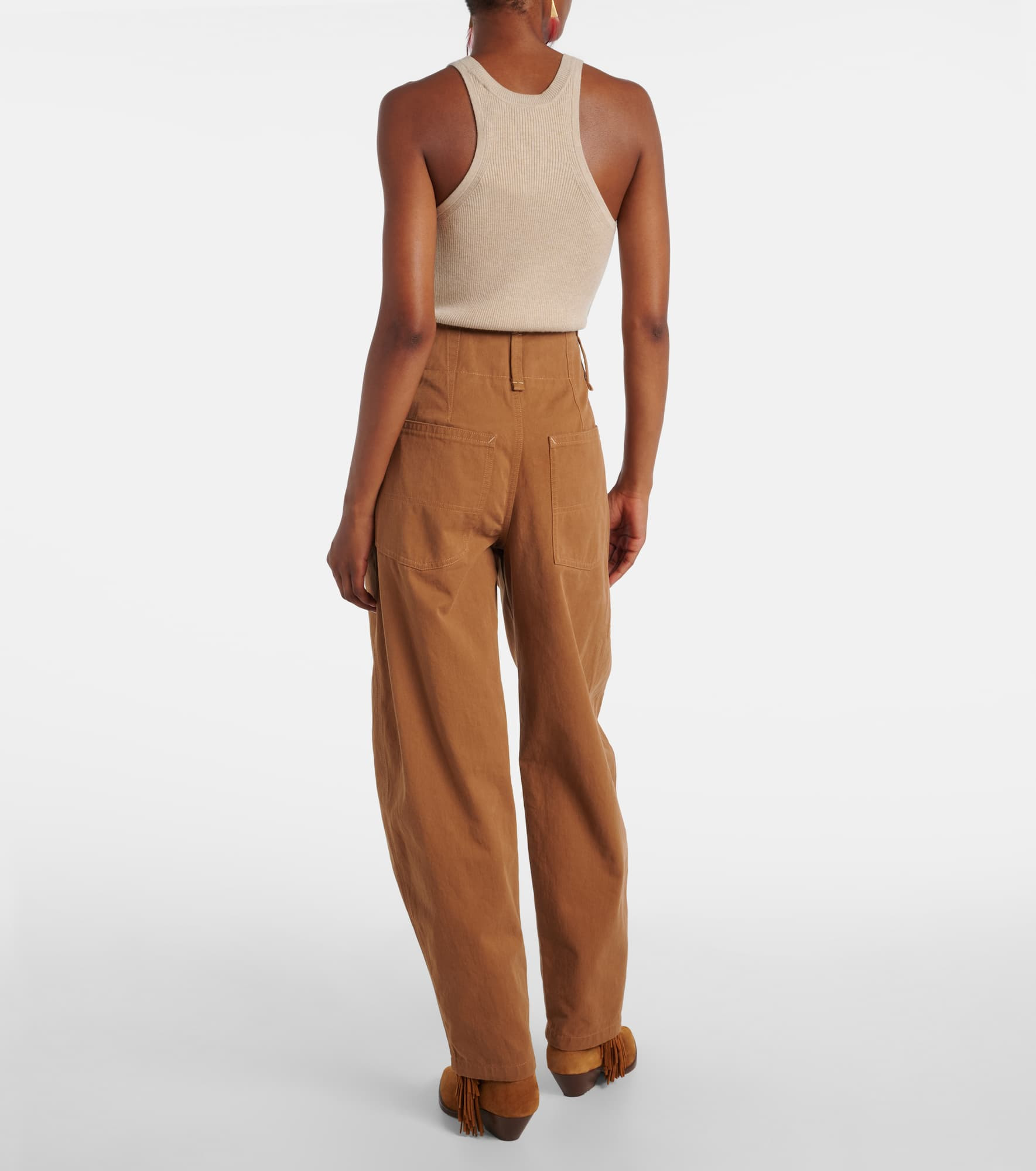 Oumaya barrel-leg jeans - 3