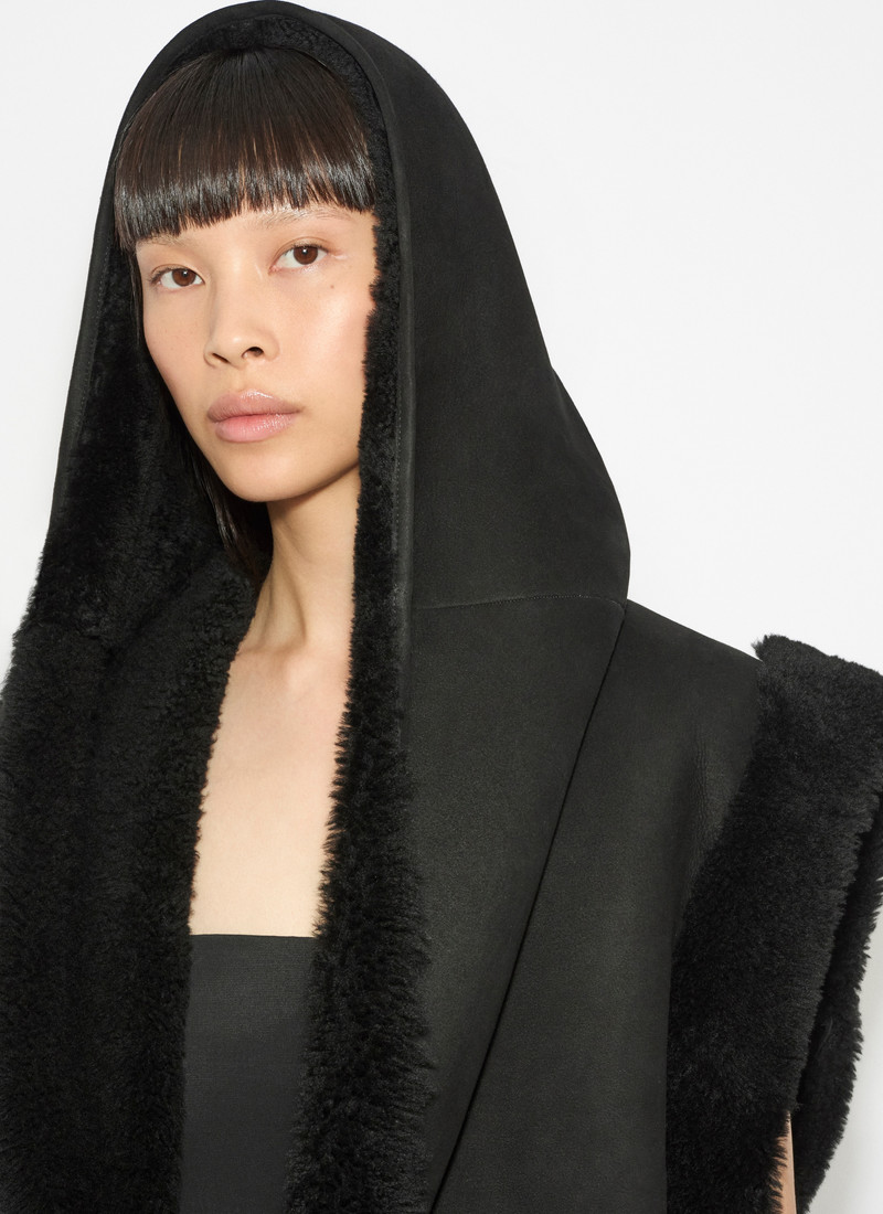 SHEARLING HOODED VEST 6