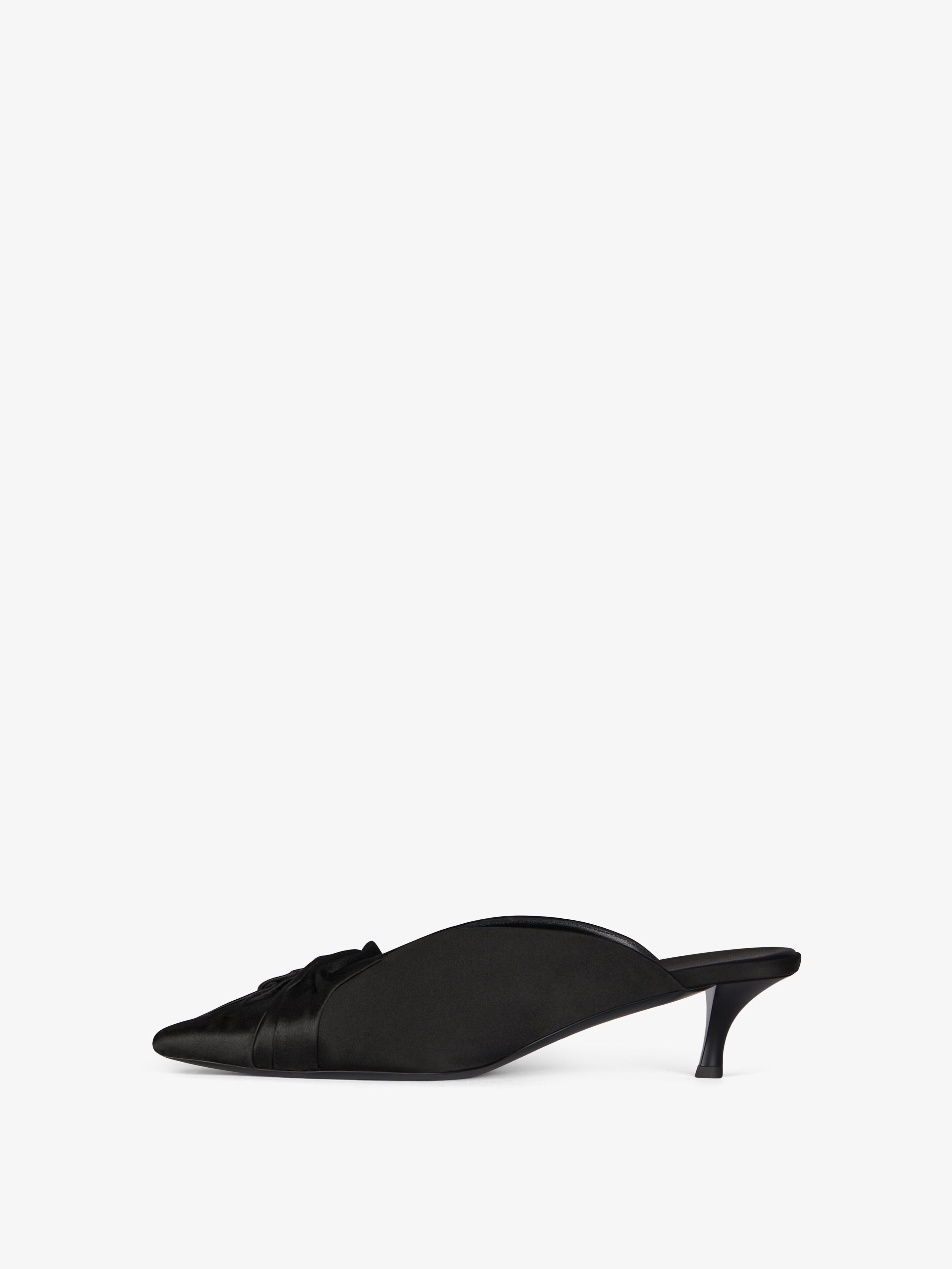 TWIST MULES IN SATIN - 4