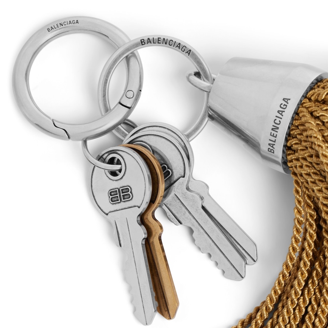 Charm/keychain Pompom in Mustard - 4