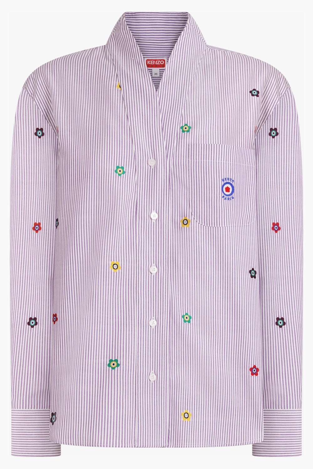 'KENZO TARGET' STRIPED SHIRT | WISTERIA - 1