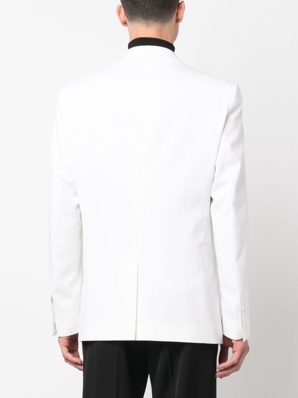 single-breasted wool blazer - 4