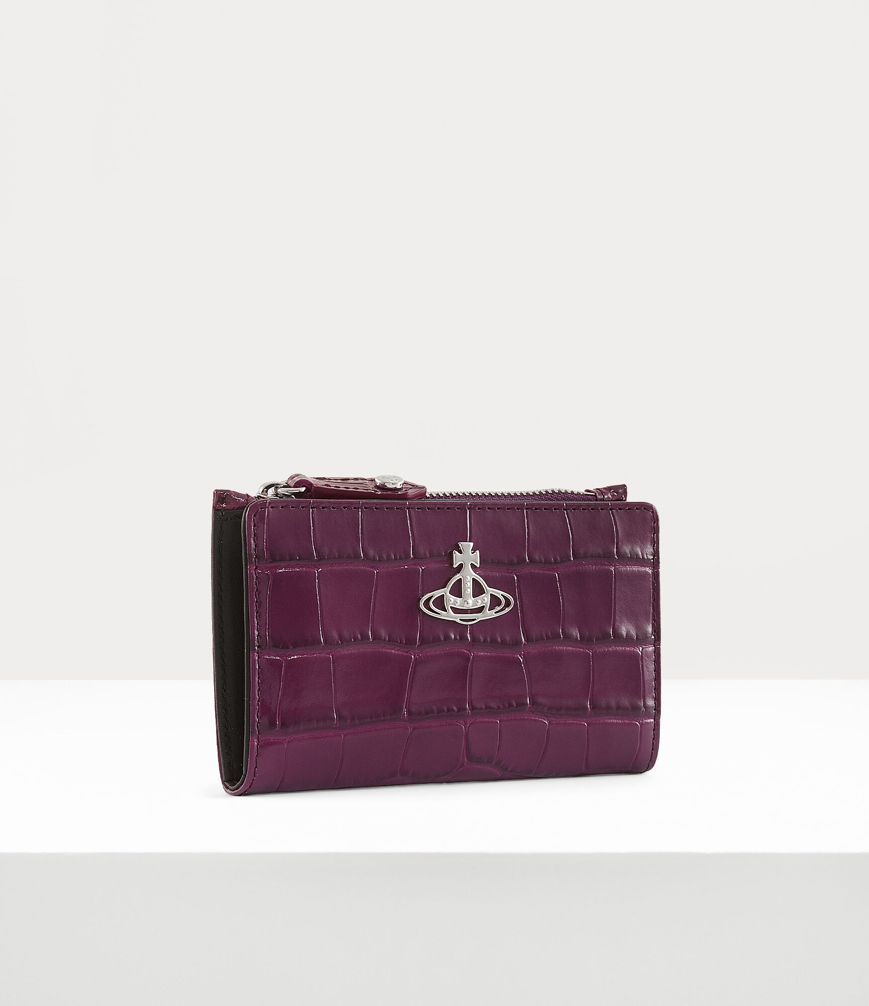 ◆Vivienne Westwood◆CROCODILE フラップ付ジップカードケース ◇Vivienne Westwood◇CROCODILE フラップ付ジップカードケース