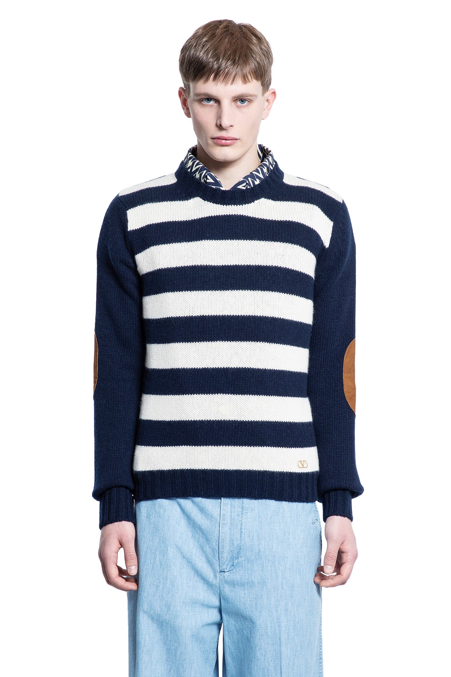 Striped-Wool-Cashmere-Jumper - 1