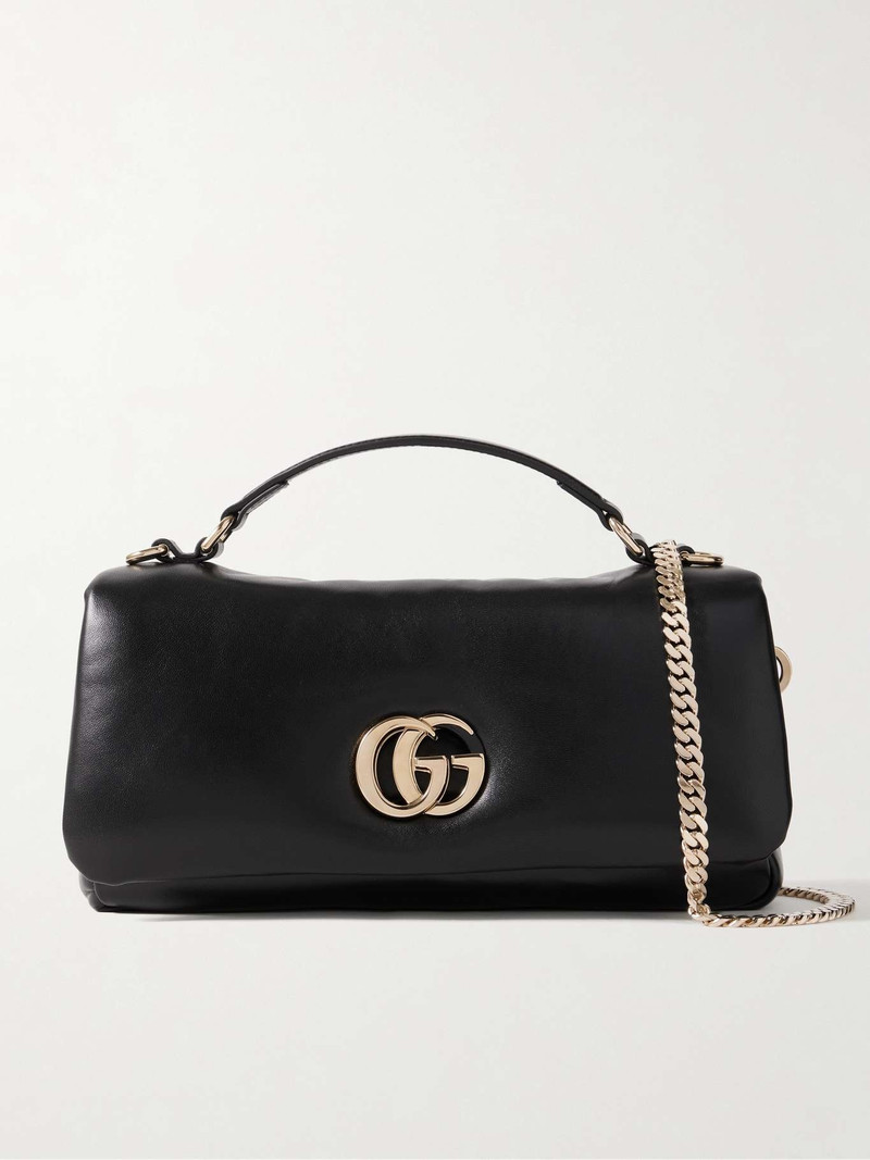 GG Milano padded leather shoulder bag Black 1