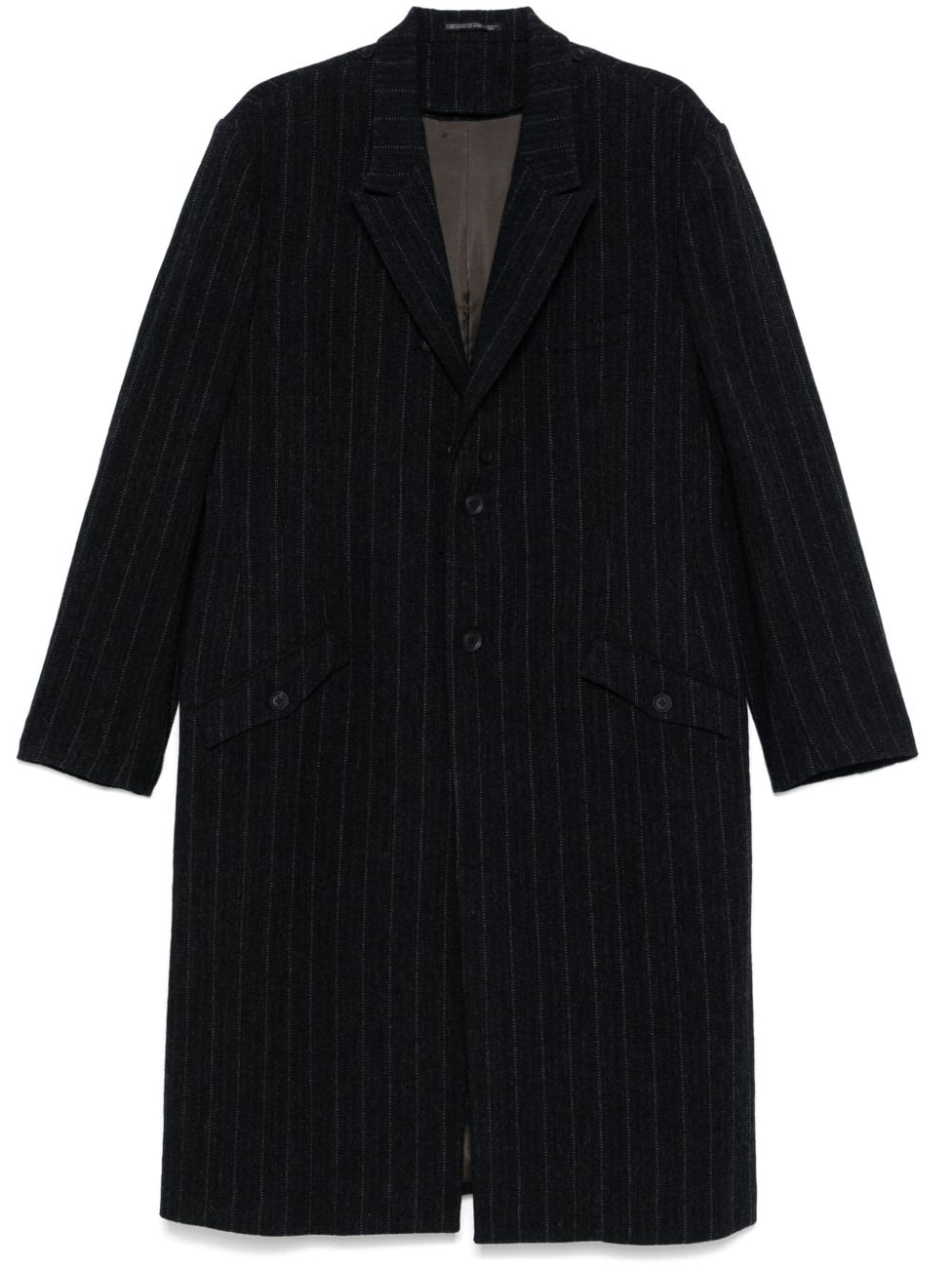 pinstriped coat - 1