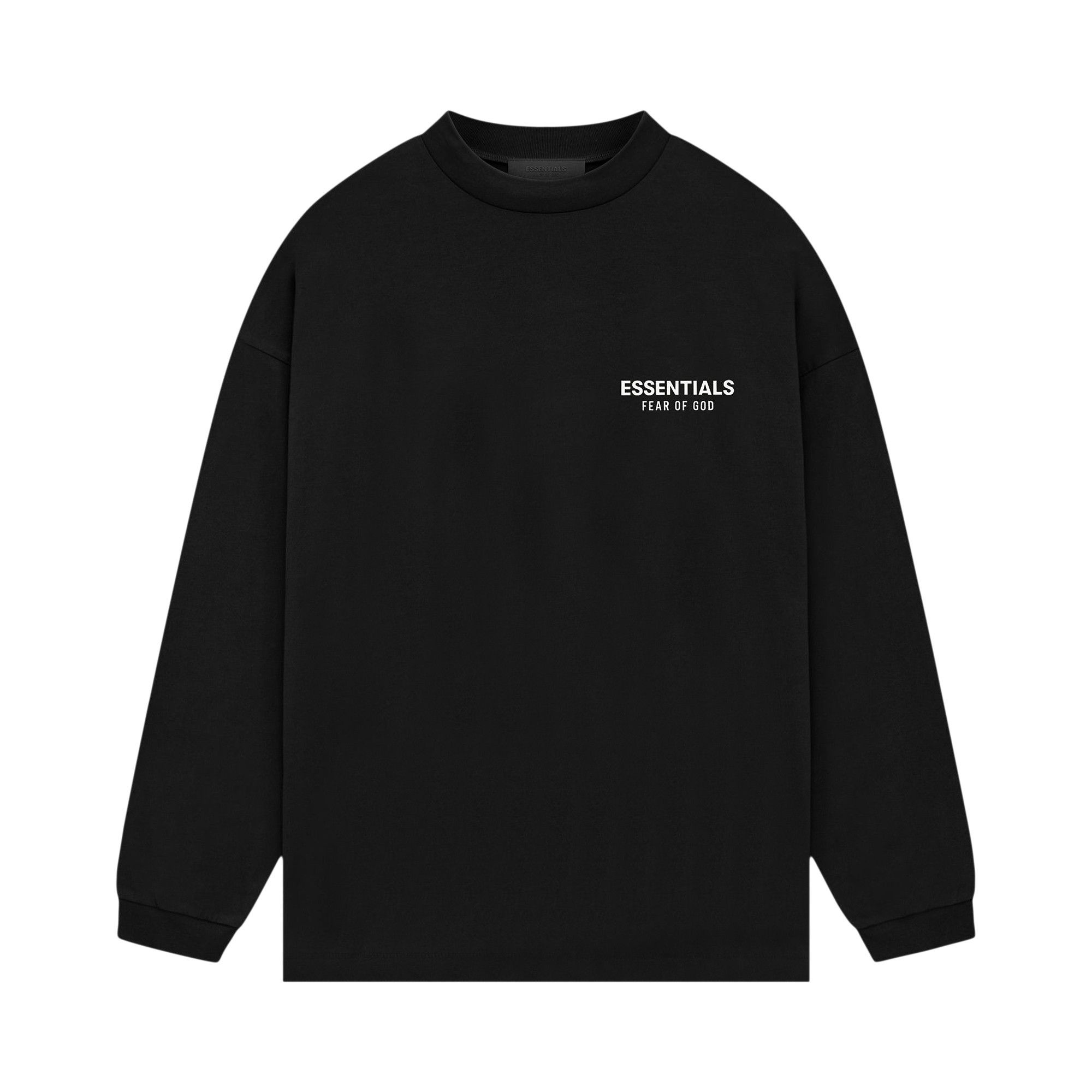 Fear of God Essentials Jersey Long-Sleeve Shirt 'Black' - 1