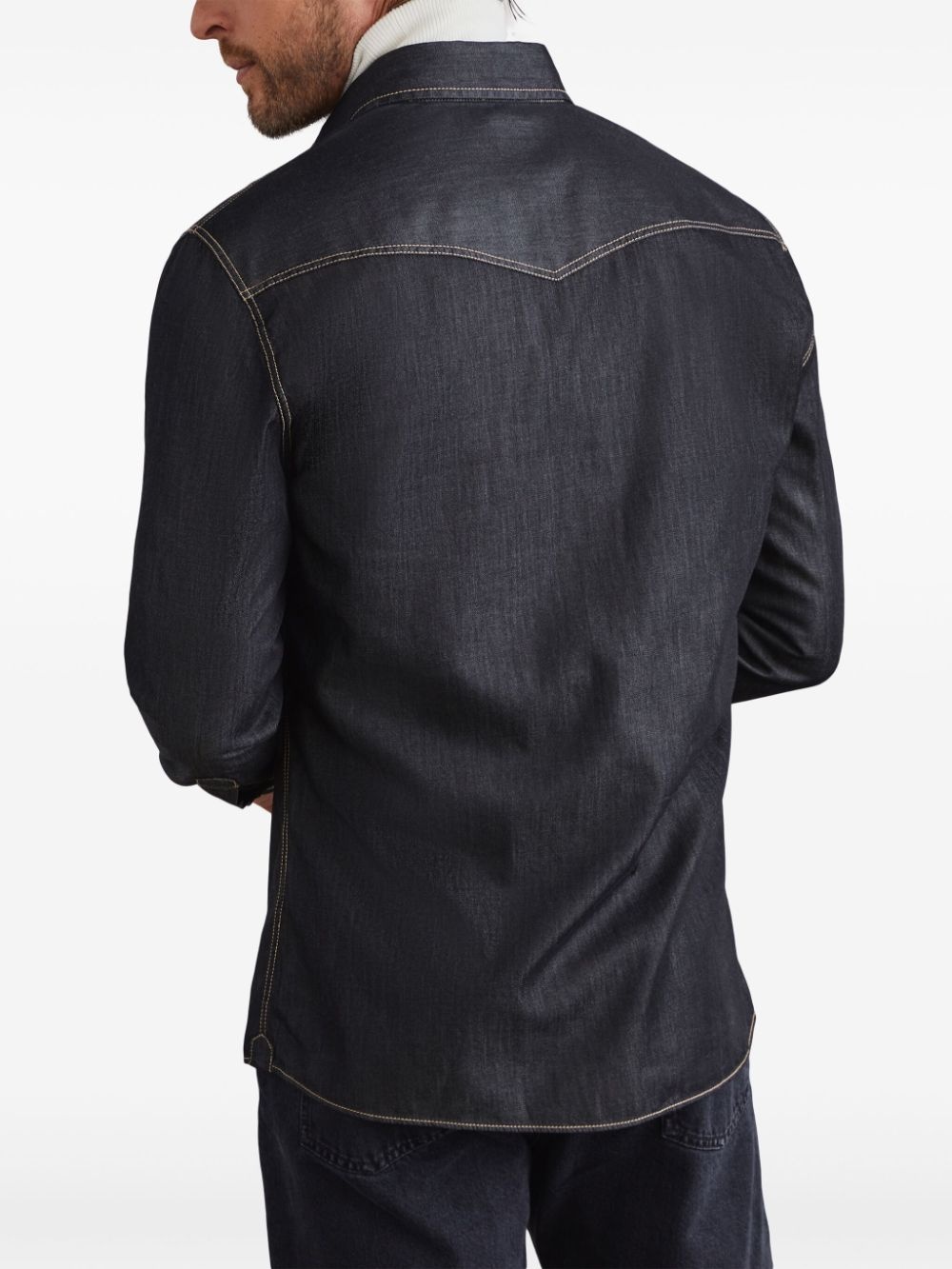 denim cotton shirt - 3