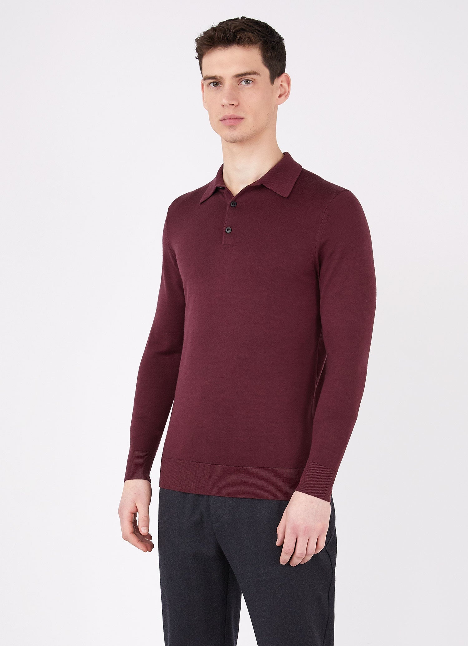 Fine Merino Wool Polo Shirt - 2
