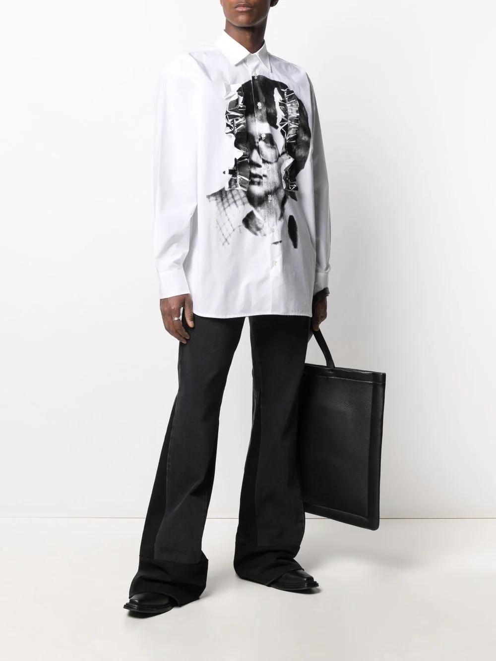 photograph-print long-sleeve shirt - 2