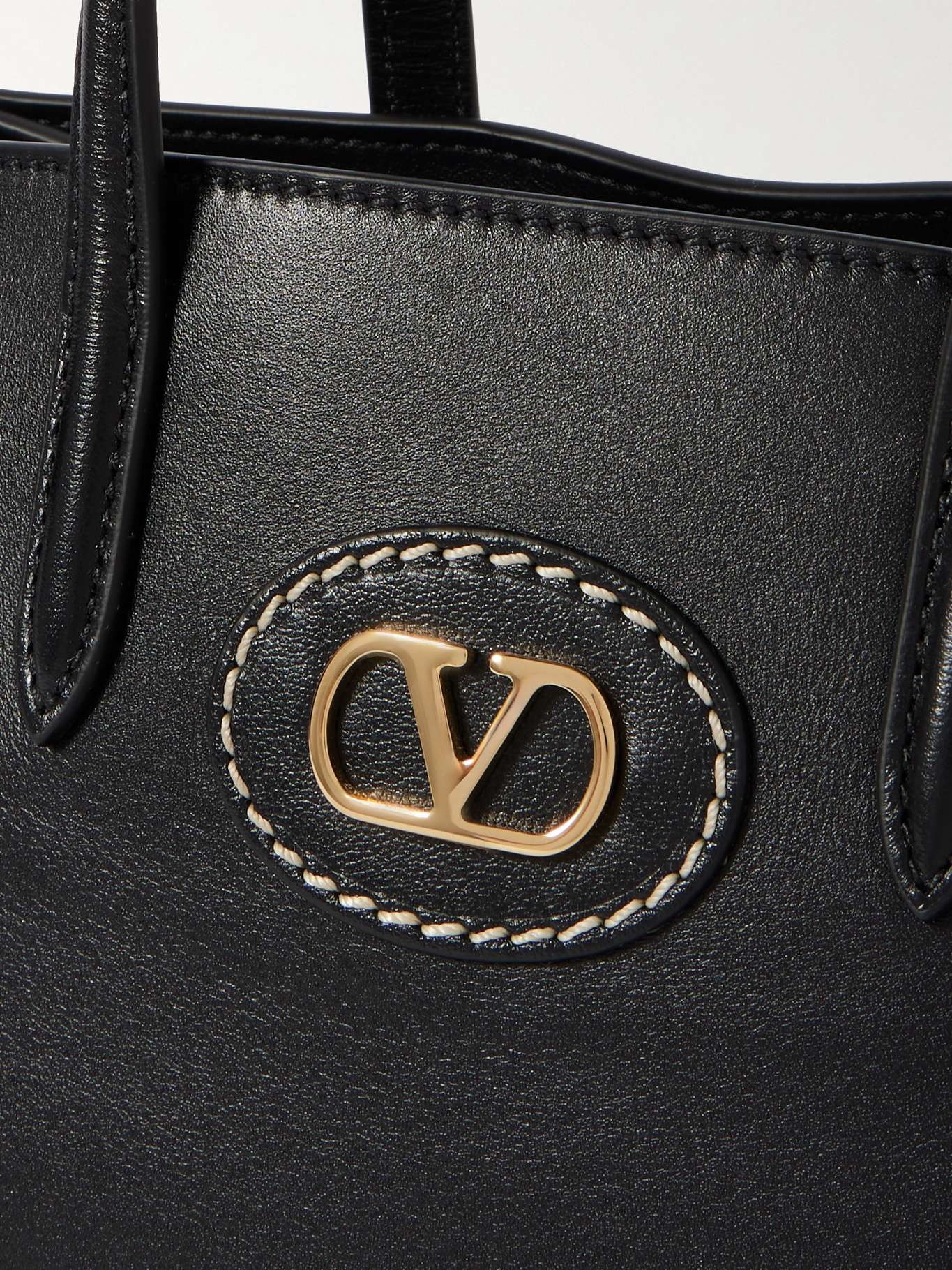 Antibes small leather tote Black - 4