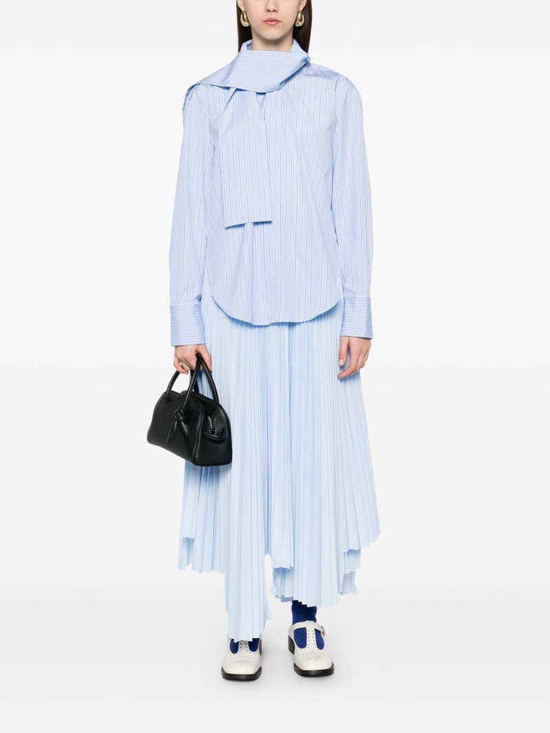 Plan C striped cotton shirt outlook