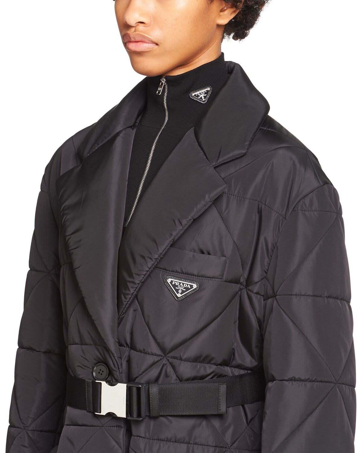 Light Re-Nylon quilted raincoat - 5