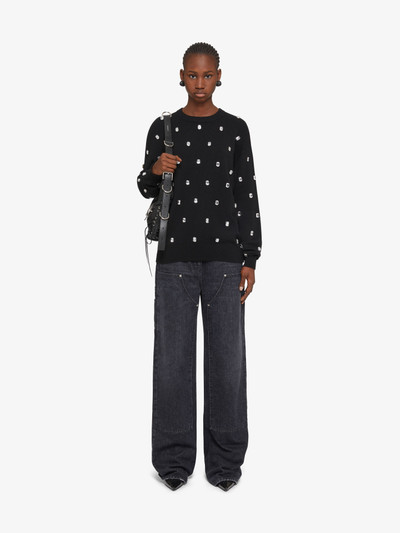 Givenchy SWEATER IN CASHMERE WITH EMBROIDERED STONES outlook