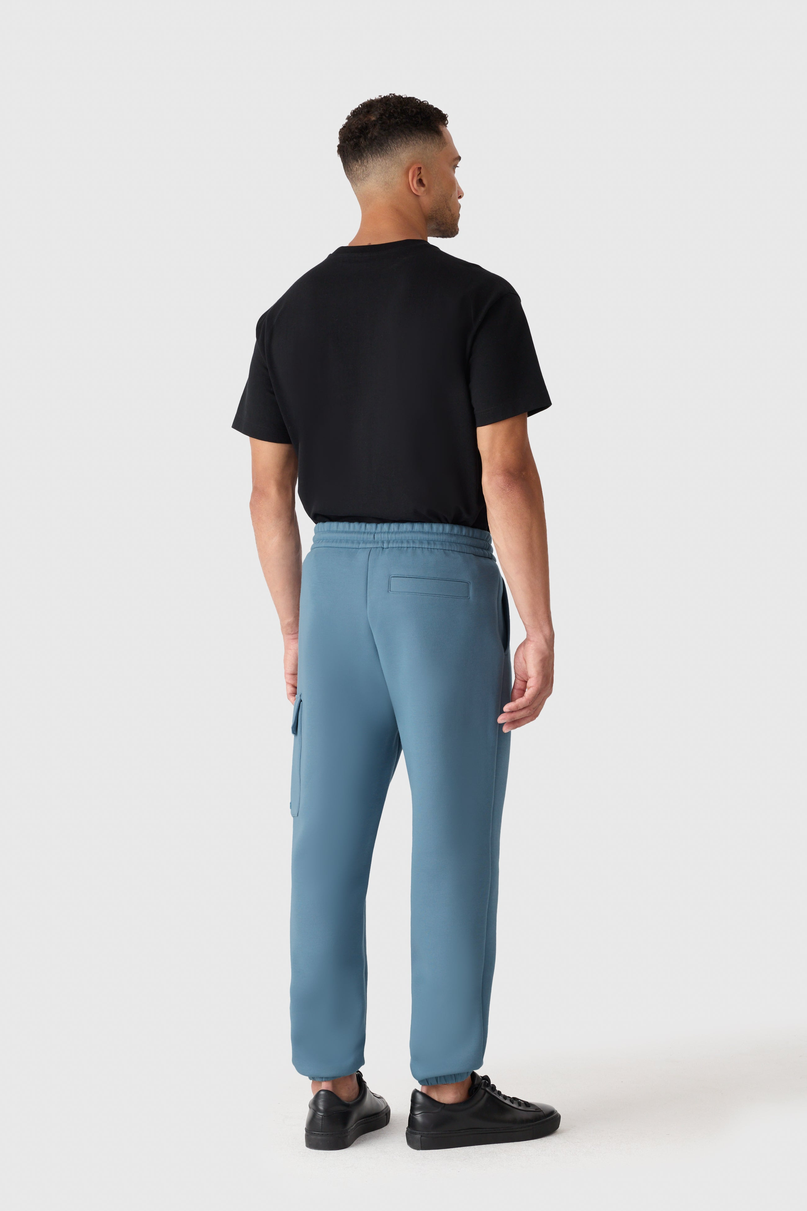 MARVIN-R Double face jersey cargo sweatpants - 4