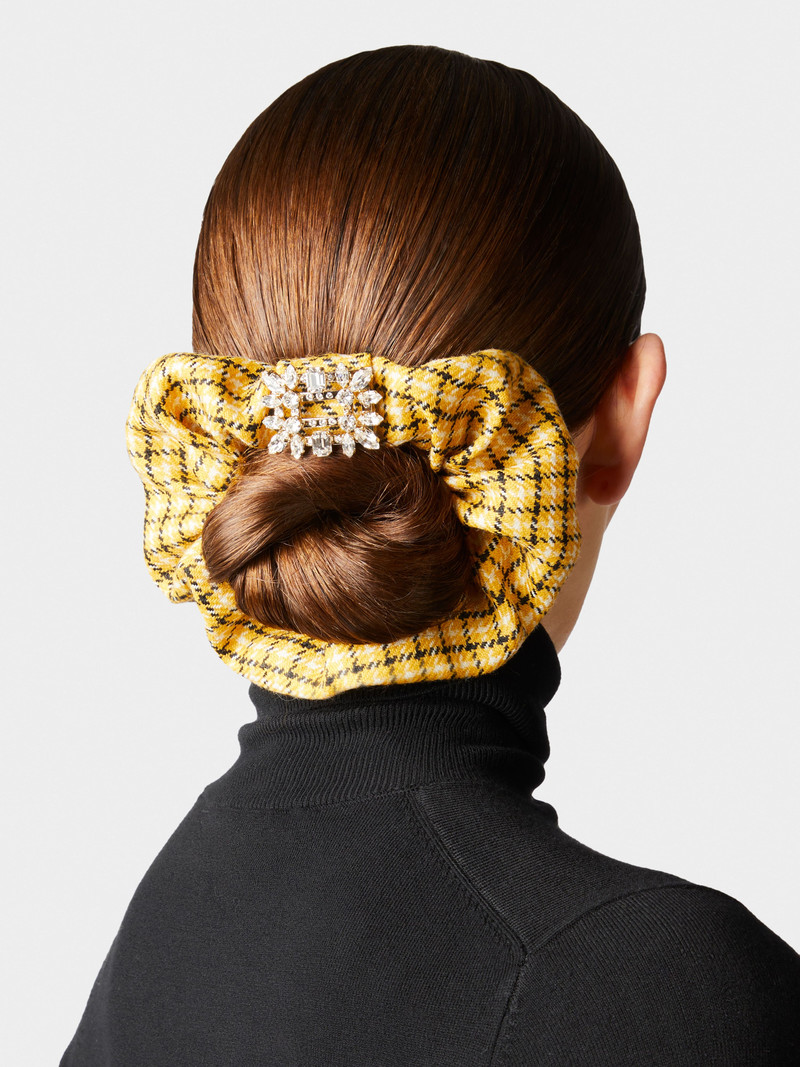 Roger Vivier Broche Vivier Buckle Scrunchie in Fabric outlook