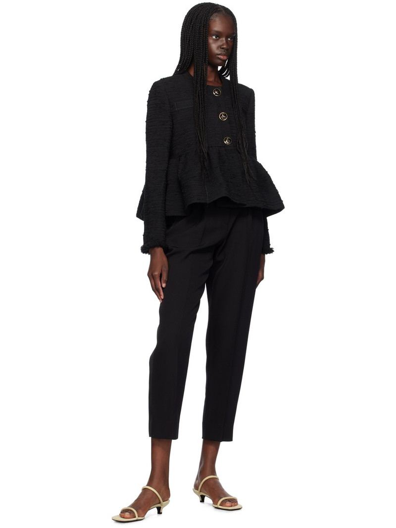 Erdem Black Cropped Trousers outlook