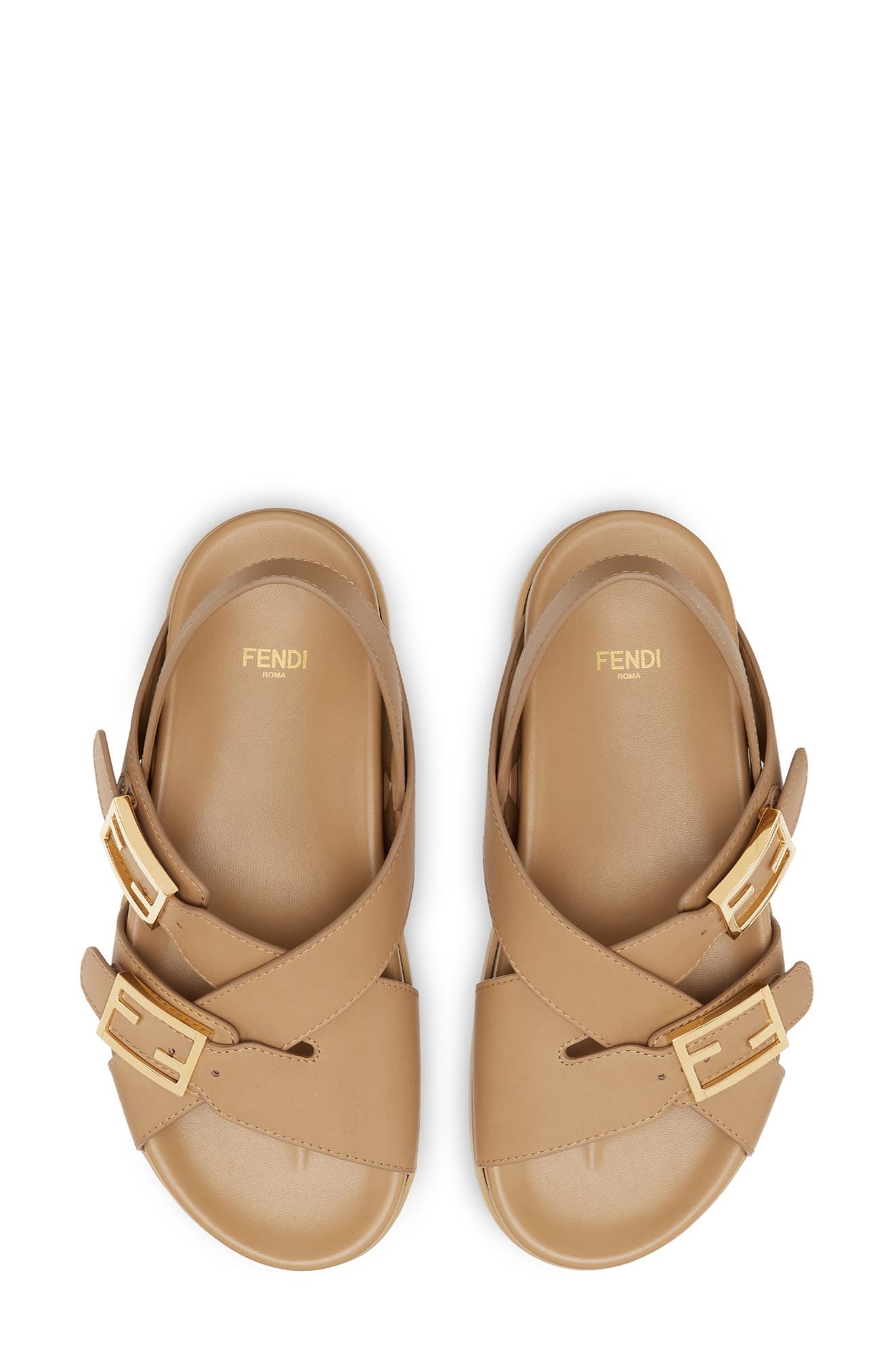Fendi Feel Slingback Sandal in F0Qb8 Cammello at Nordstrom - 3