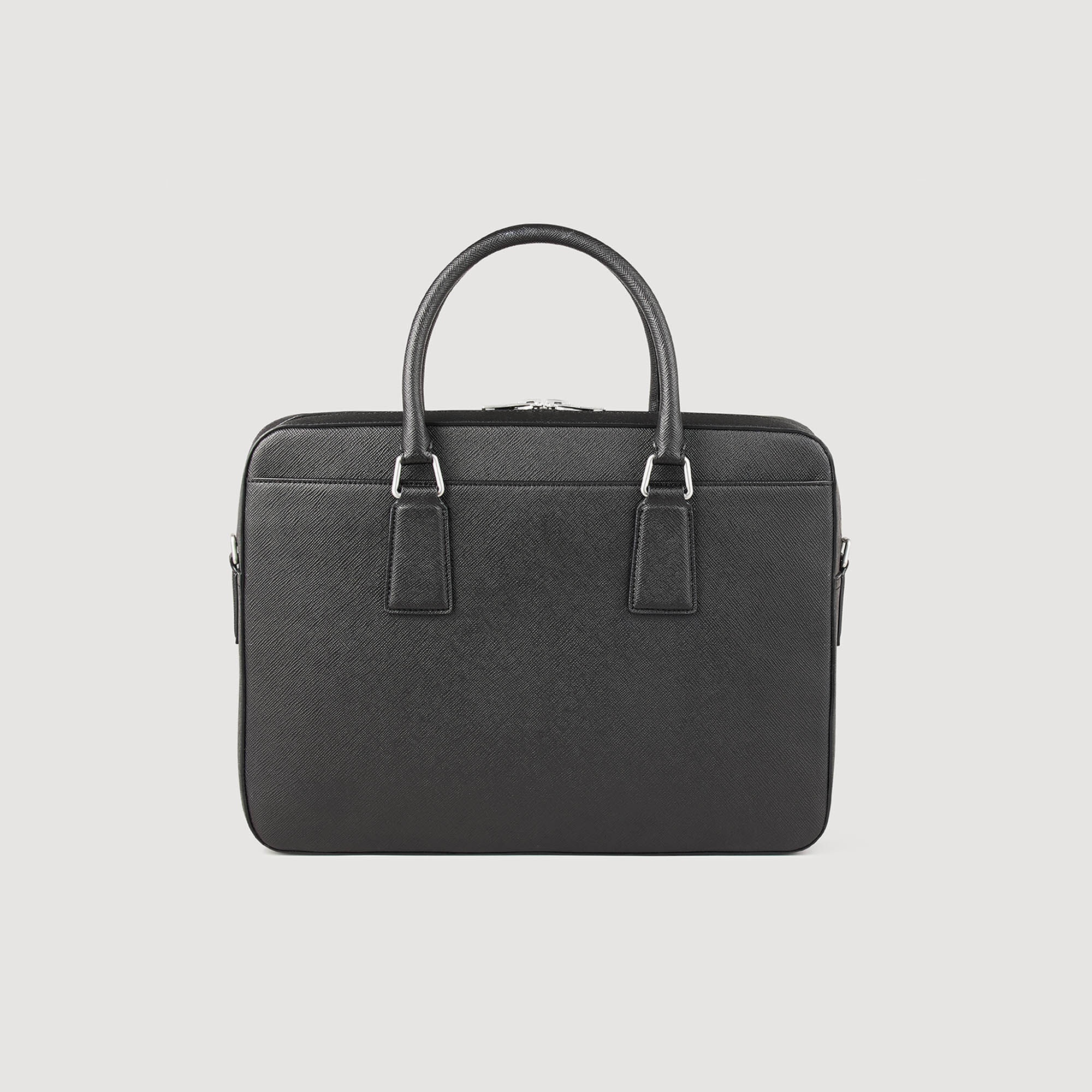 Saffiano leather briefcase - 6