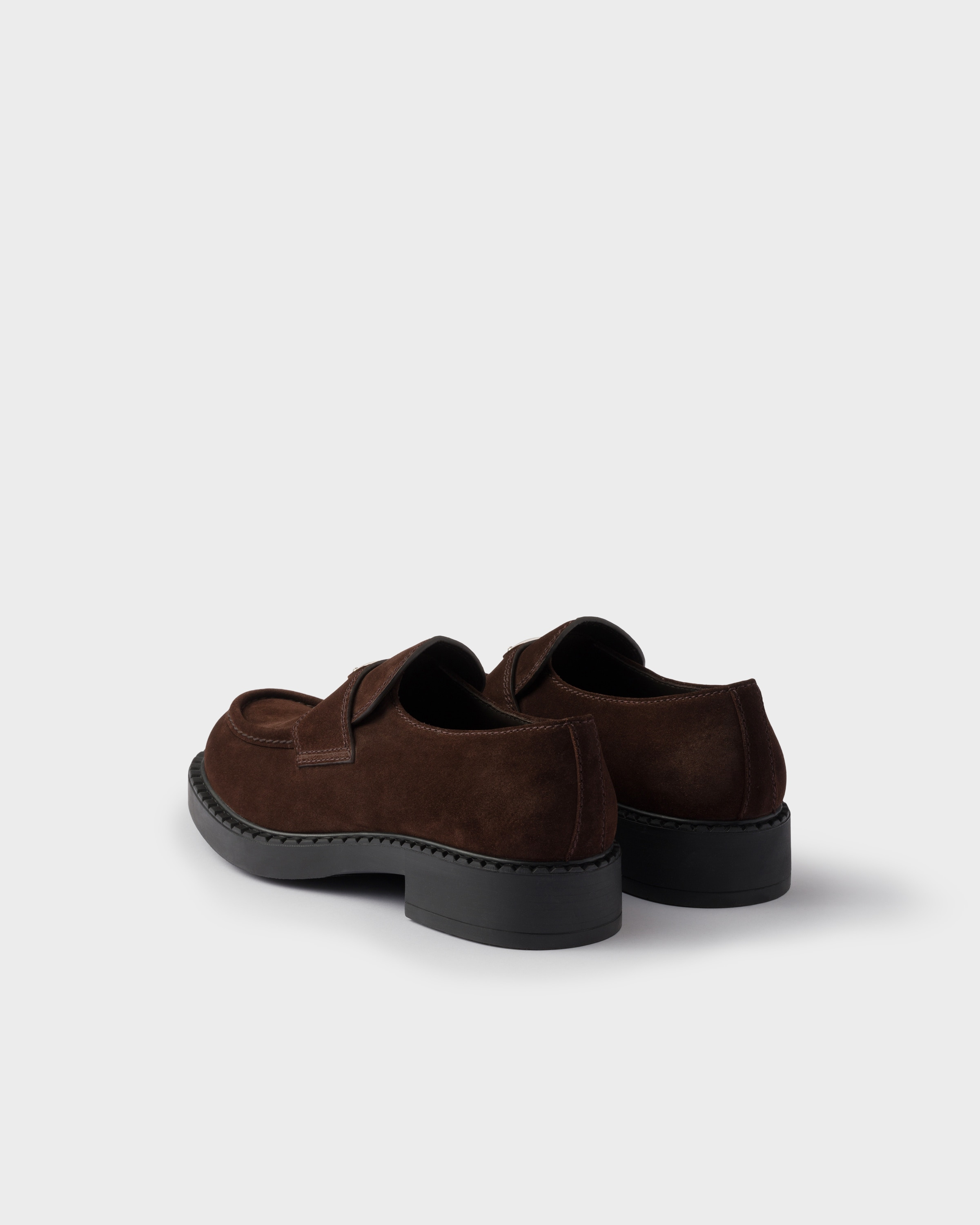 Chocolate suede loafers - 5