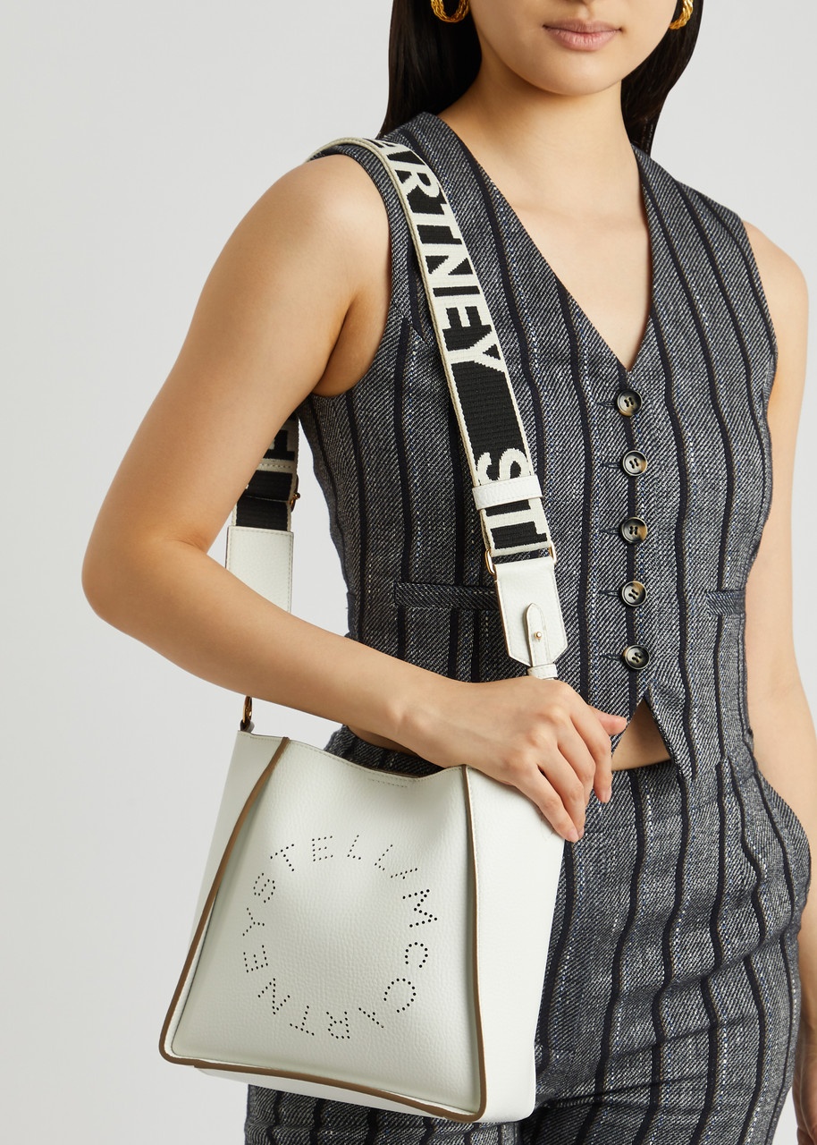 Stella Logo mini faux leather cross-body bag - 5