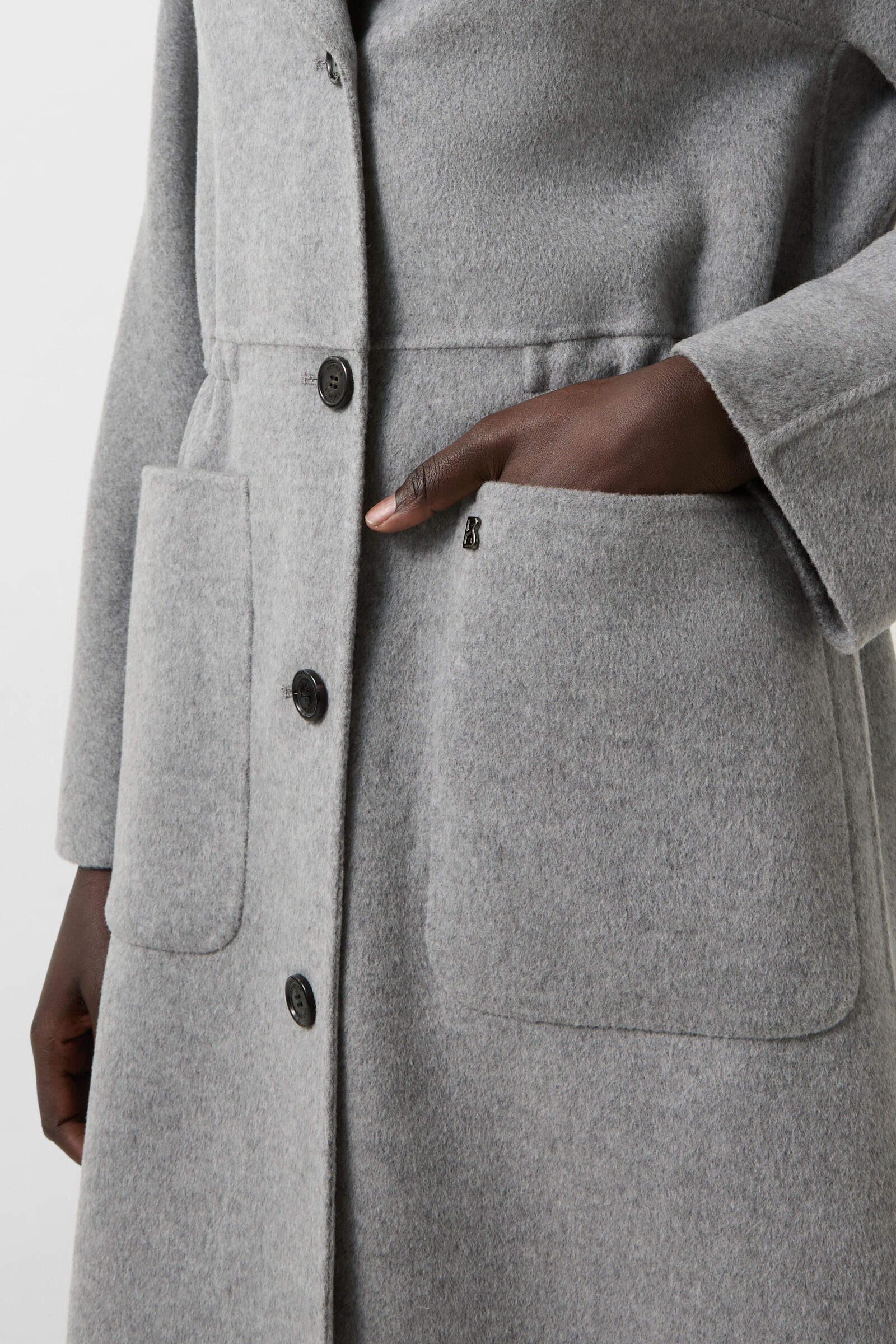 Imani wool coat in Gray - 6