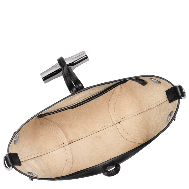 Roseau XS Bucket bag Black - Leather 4