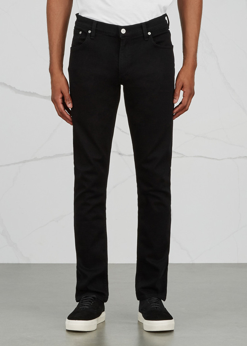 Citizens of Humanity Bowery black slim-leg jeans outlook