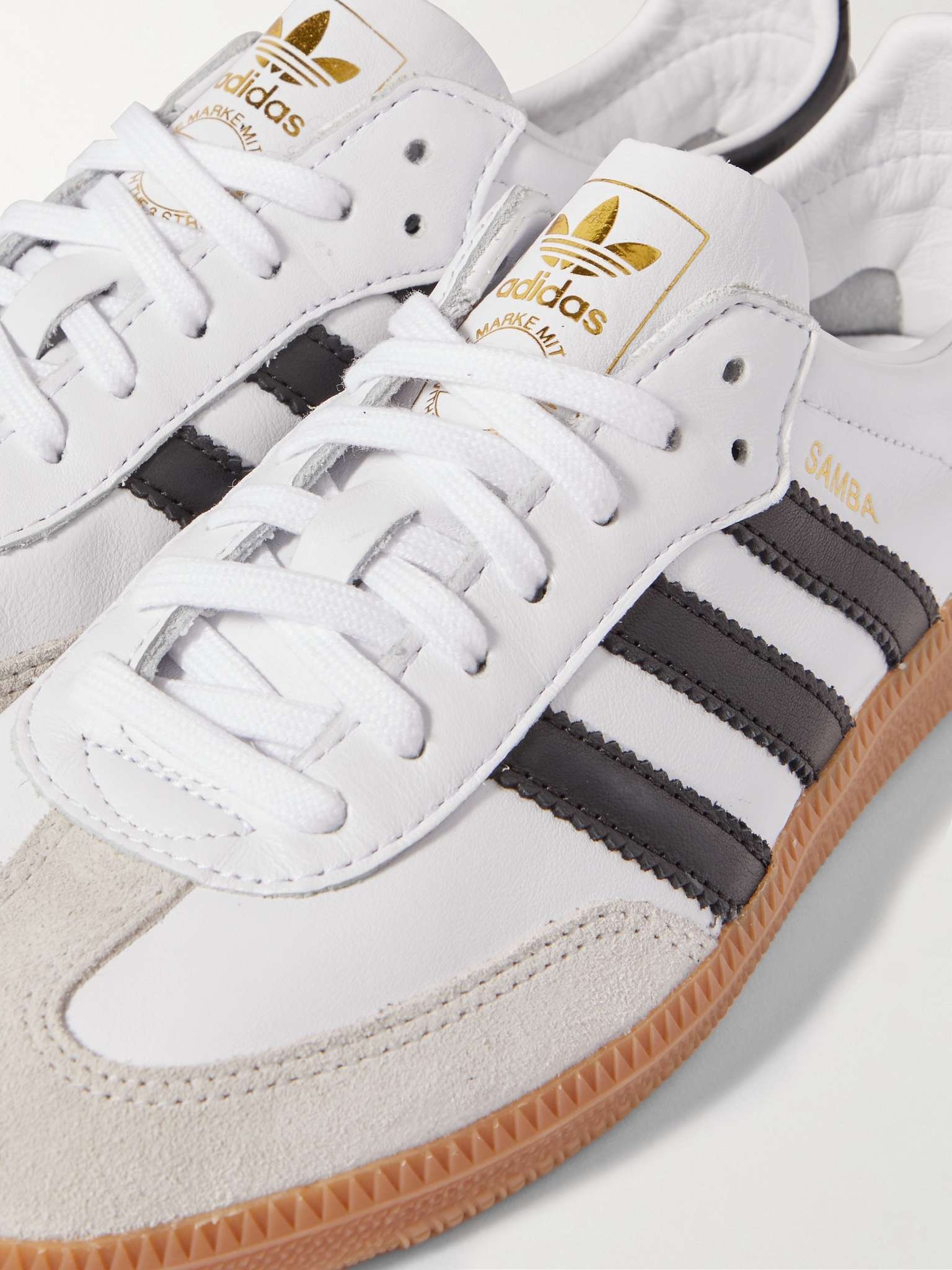 Samba Decon Suede-Trimmed Leather Sneakers - 6
