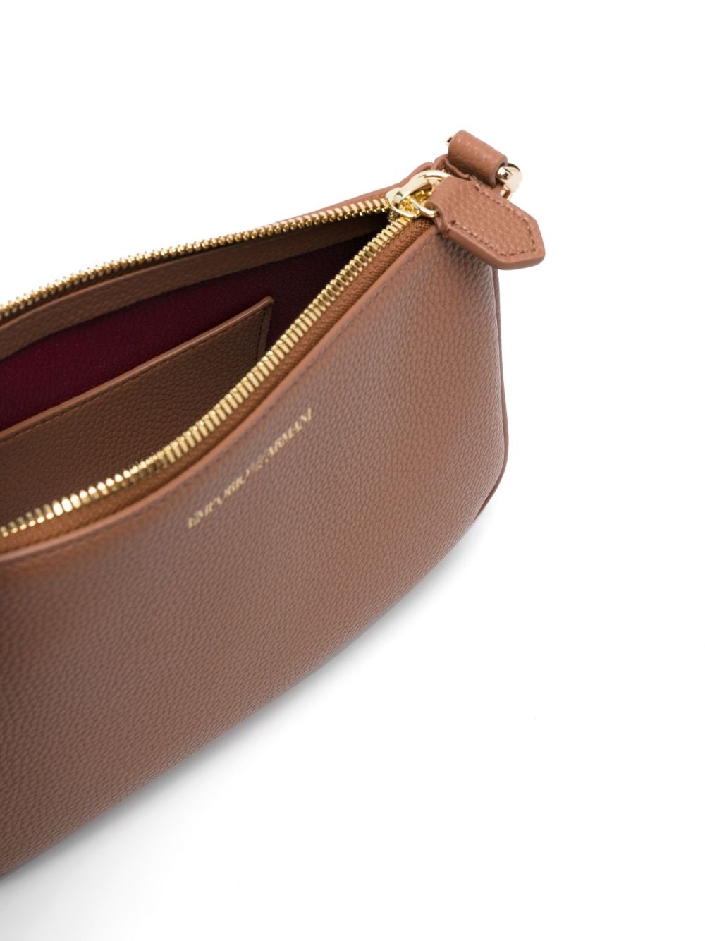 logo-print leather bag - 5