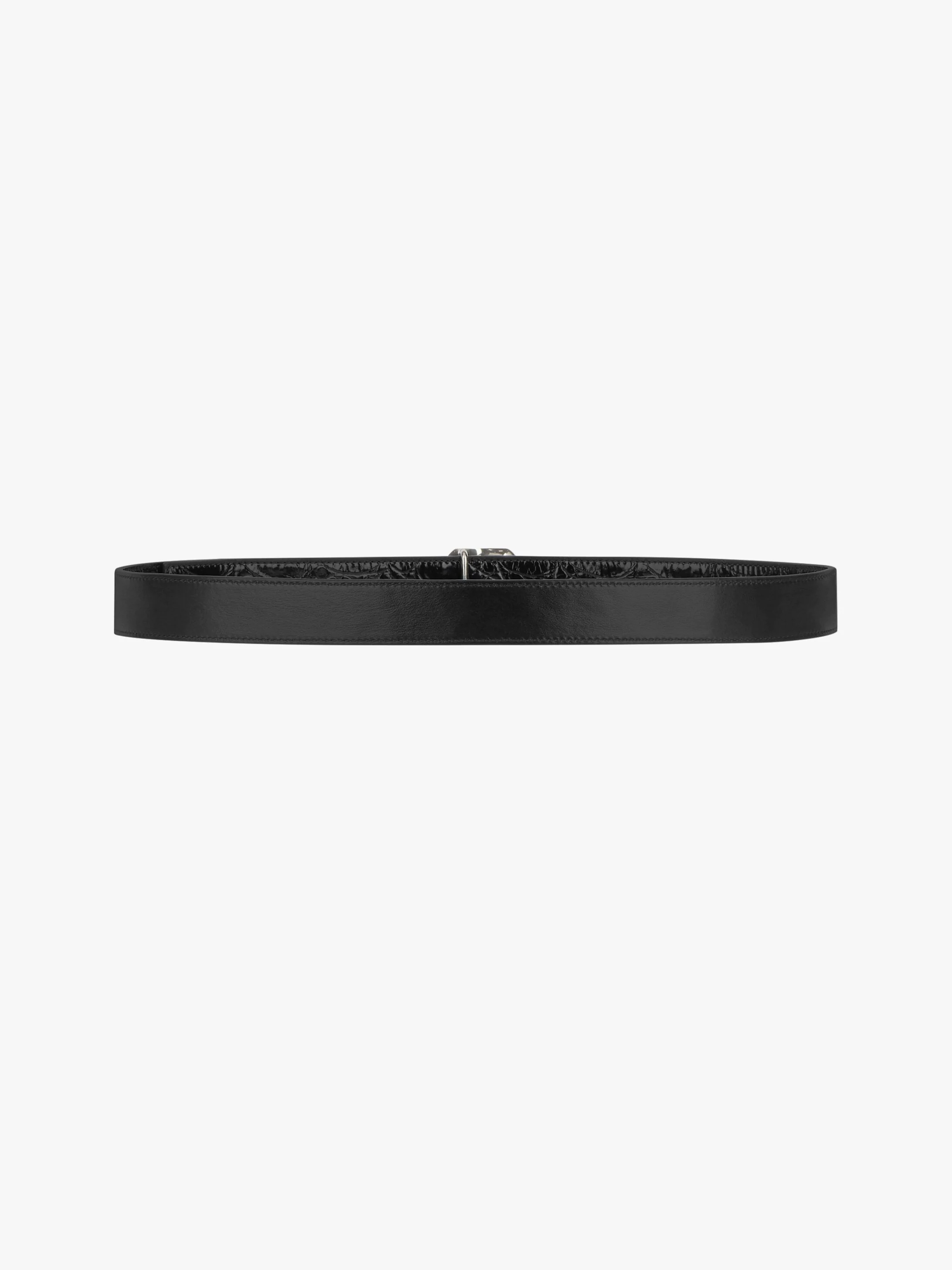 REVERSIBLE BELT IN LEATHER WITH G CHAIN BUCKLE - 2