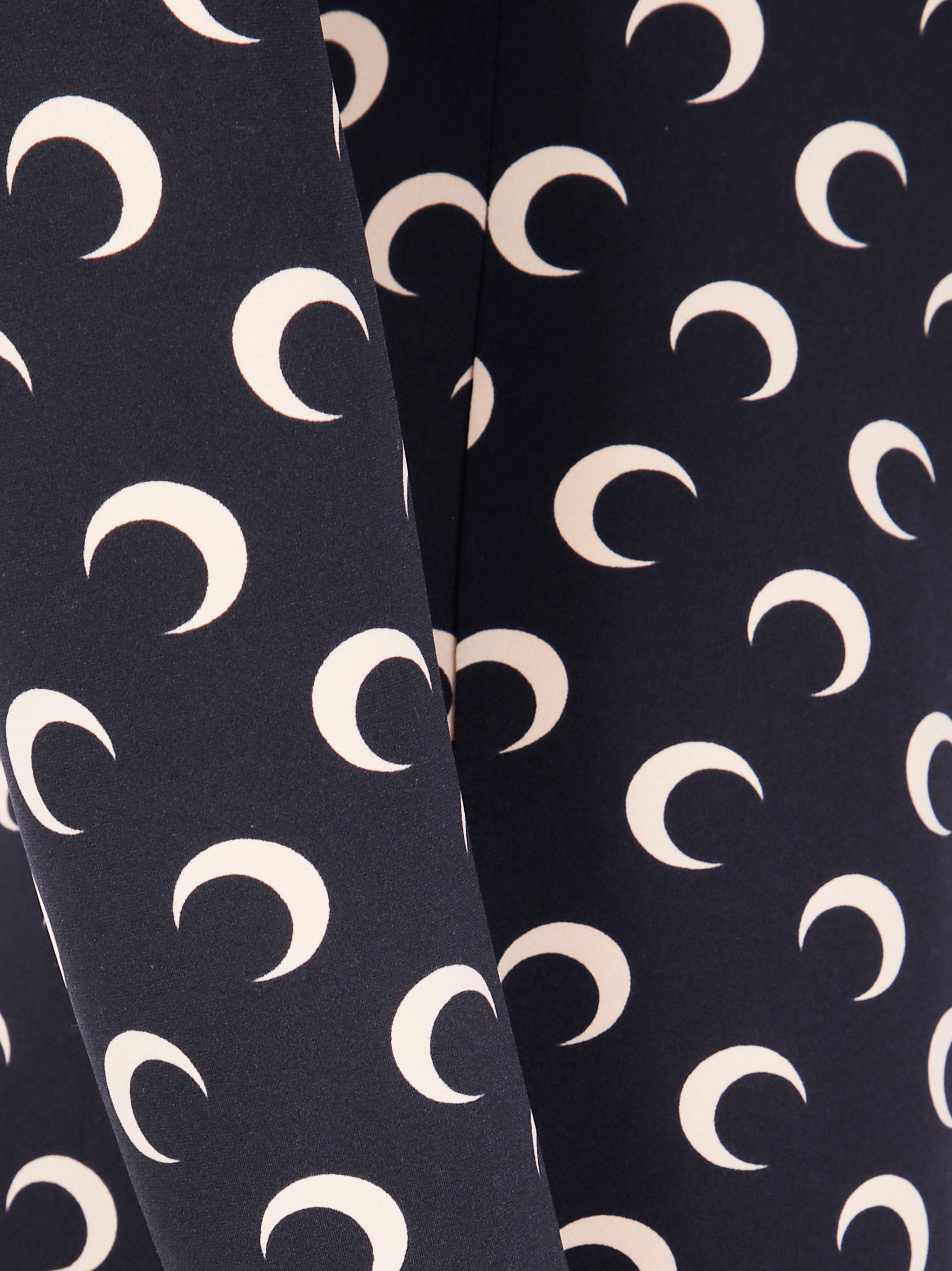 Marine Serre Women "Moon" Printed Jersey Long Sleeves Short Catsuit - 5
