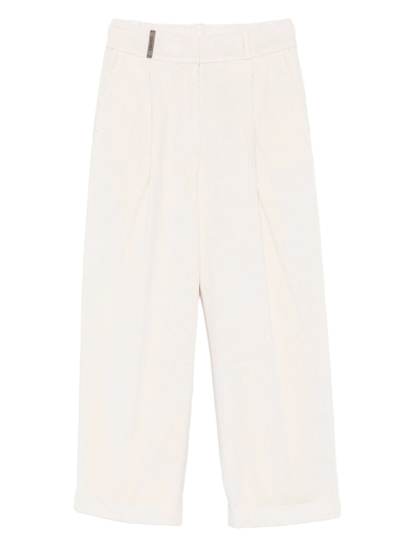 Peserico Corduroy Tapered Trousers 1