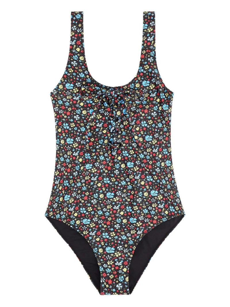 floral tie swimsuit 1