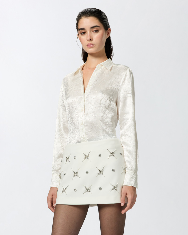 PINKO CRINKLED SATIN SHIRT outlook