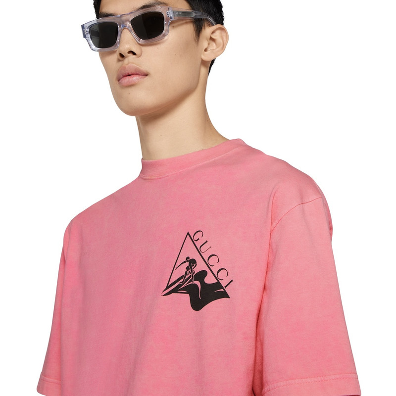 Printed cotton jersey T-shirt 5