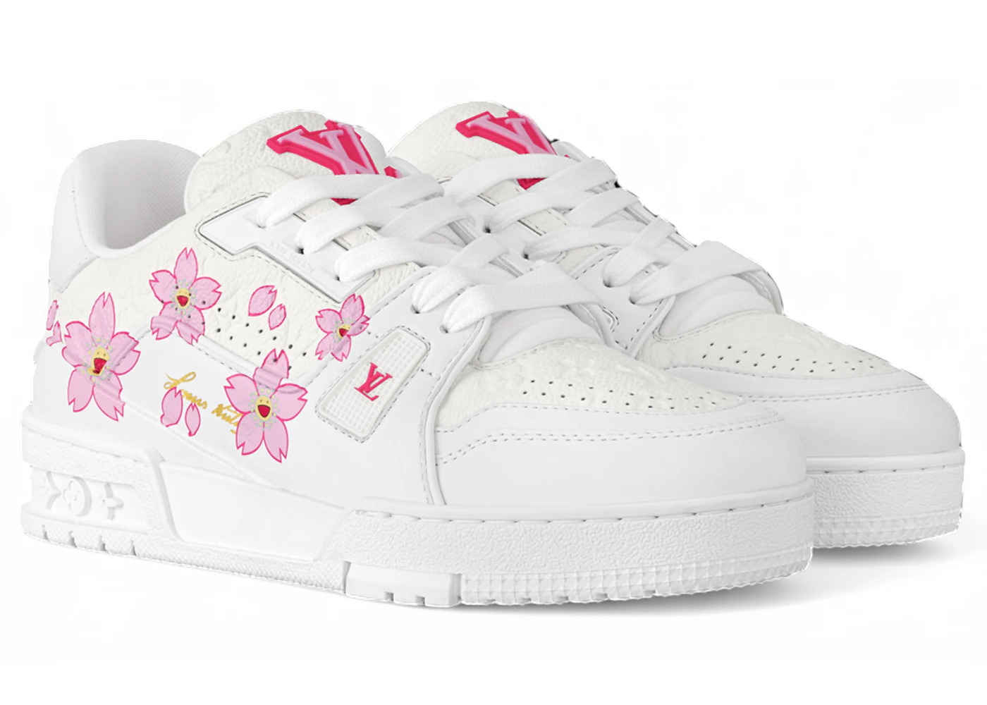 Louis Vuitton x Takashi Murakami LV Trainer Sneaker Cherry Blossom White (Women's) - 2