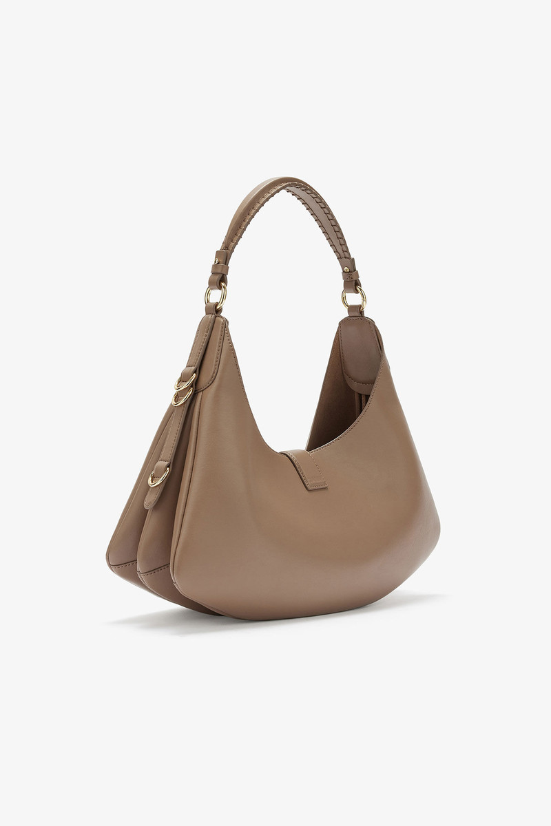 GANNI SMALL KAT BAG IN BROWN outlook