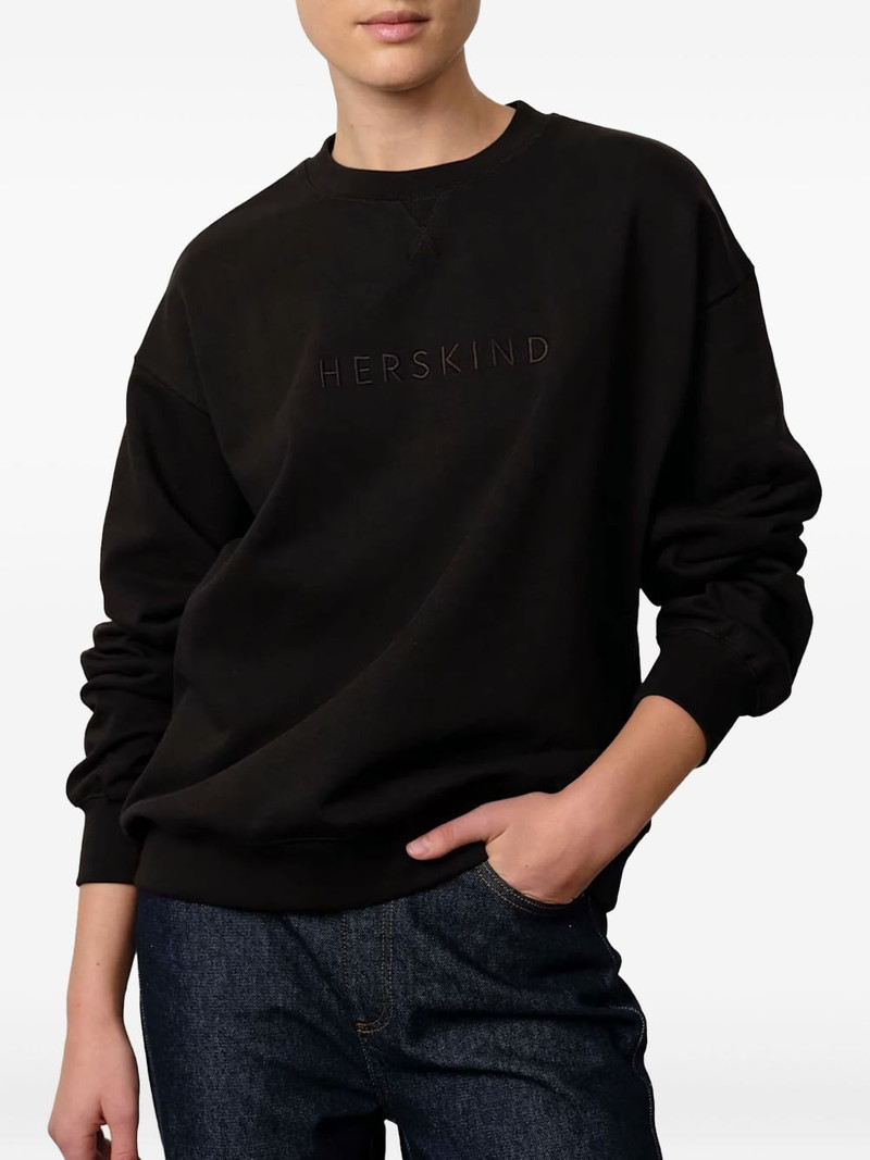 HERSKIND Lizette embroidered-logo sweatshirt outlook