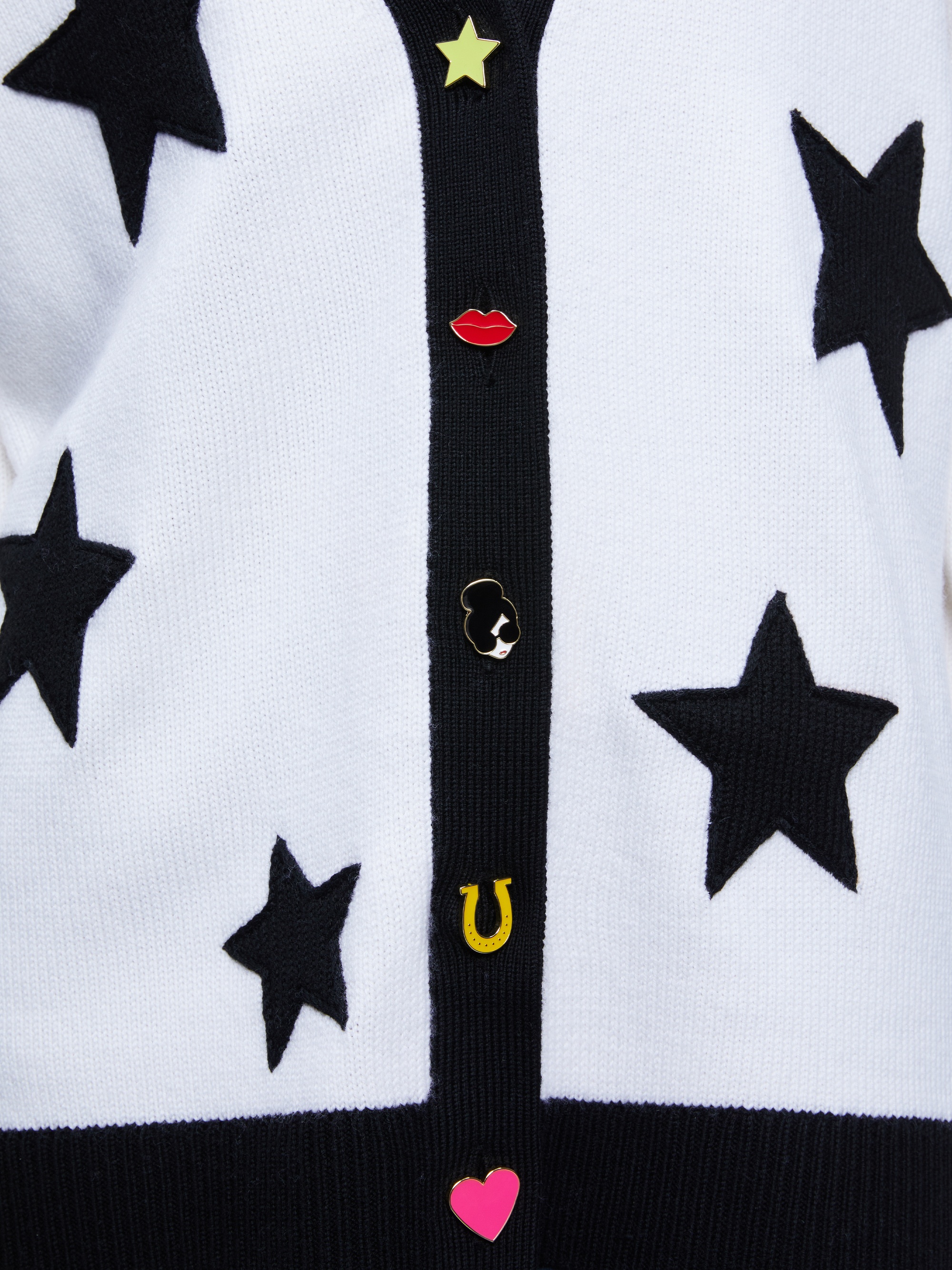 BRADFORD NOVELTY BUTTONS CARDIGAN - 4