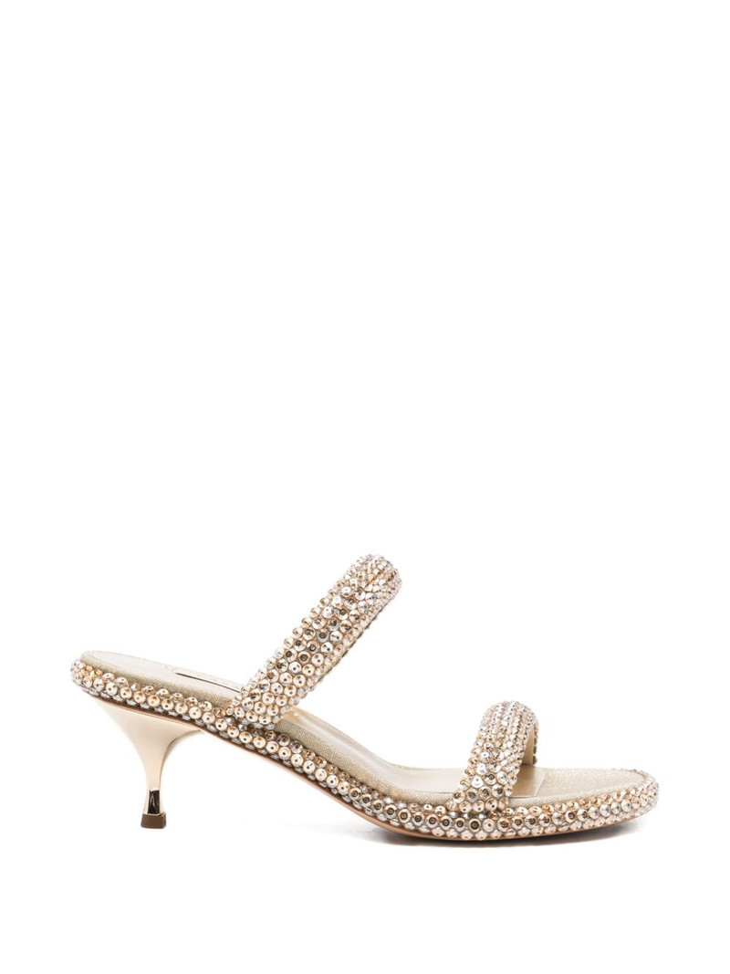 Sirio crystal-embellished kitten-heel sandals 1