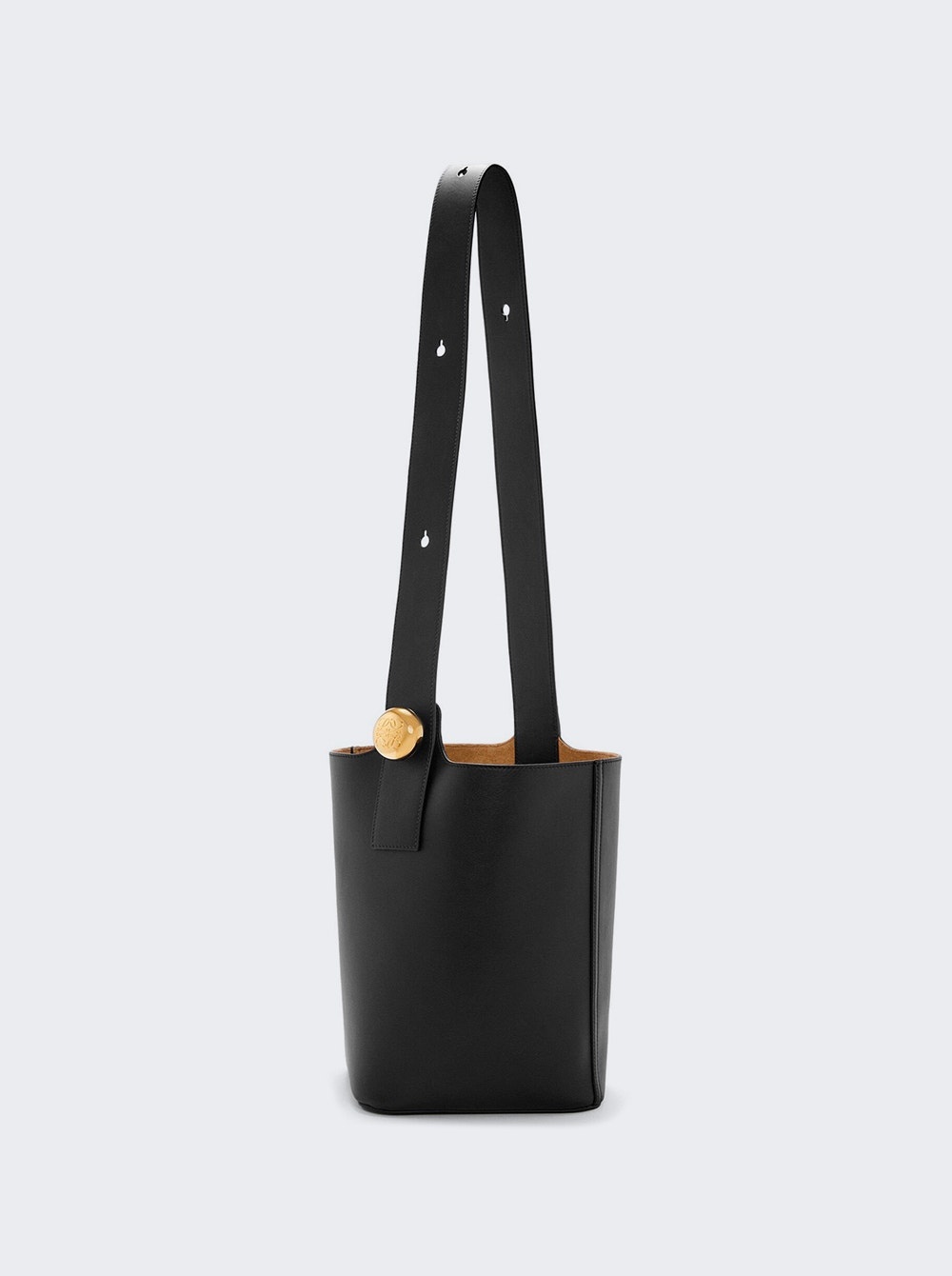 Medium Pebble Bucket Bag Black - 4