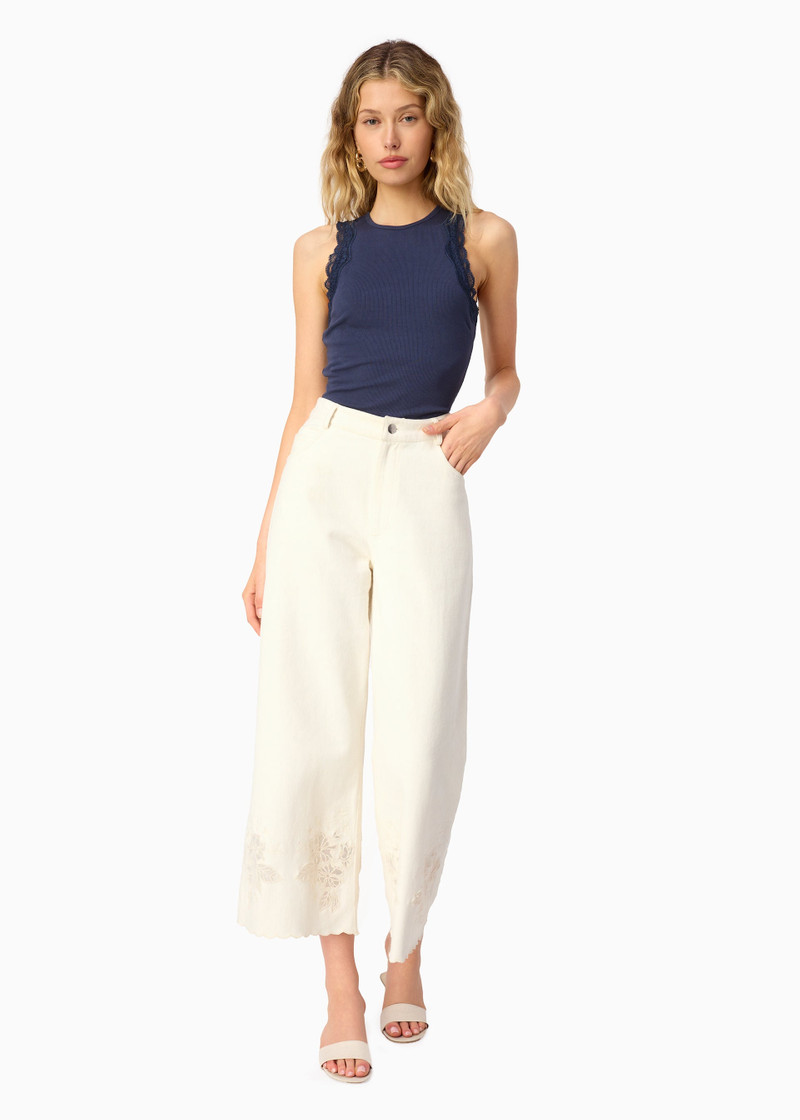 CAMI NYC RIAN RIB KNIT TANK HARBOR outlook