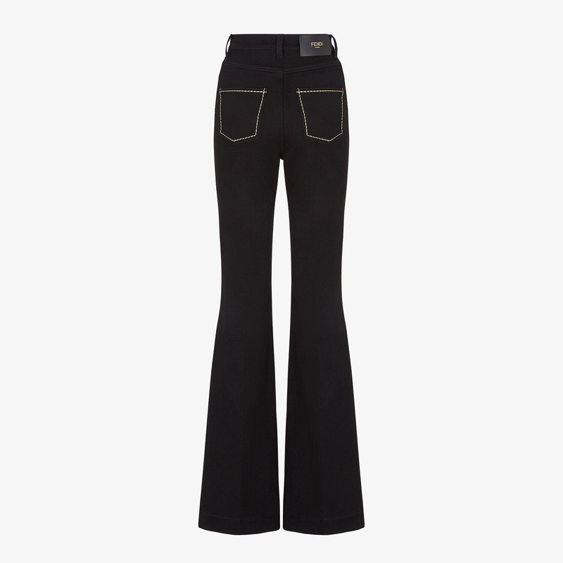 FENDI Black denim pants outlook