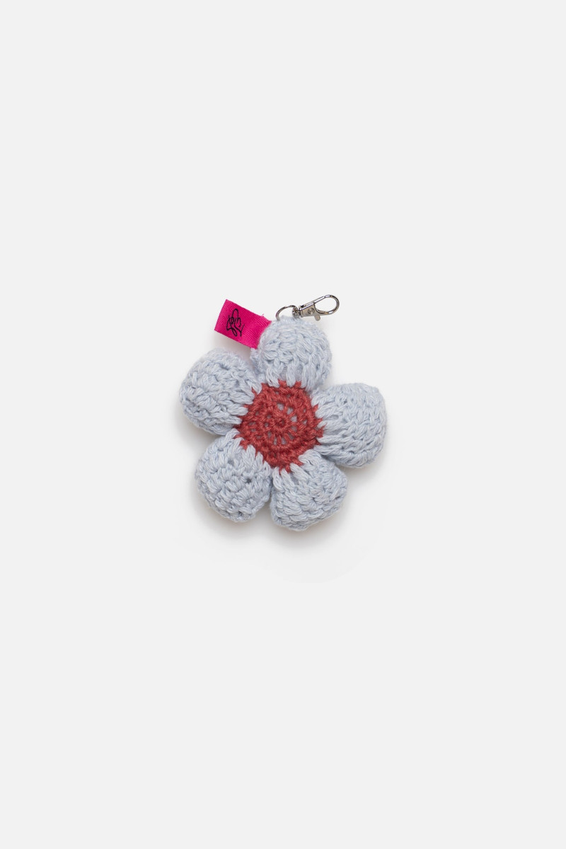 CROCHET FLOWER BUD KEYCHAIN CHARM 1