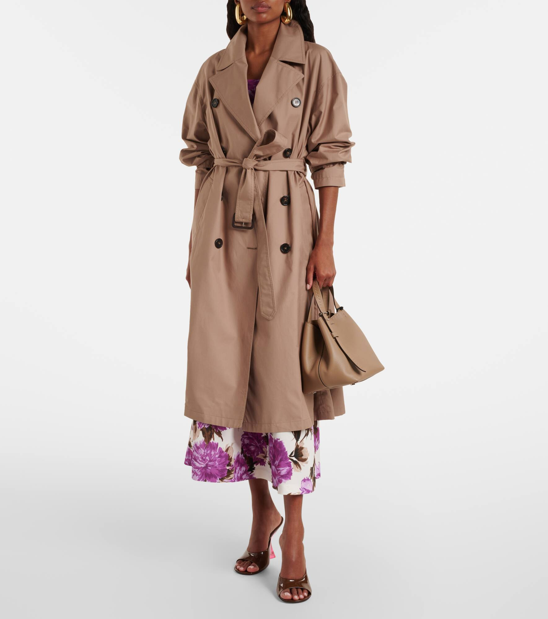 Fiorito cotton-blend twill trench coat - 2